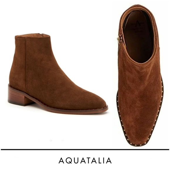 Aquatalia Shoes - Aquatalia Weatherproof Italian Suede Booties